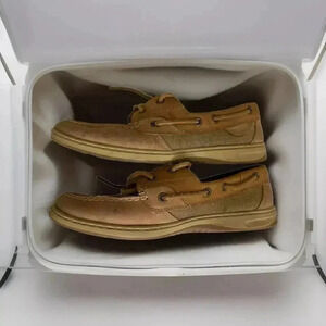 Sperry Top Sider Women’s Brown Leather Boat Shoes Size 7.5‎